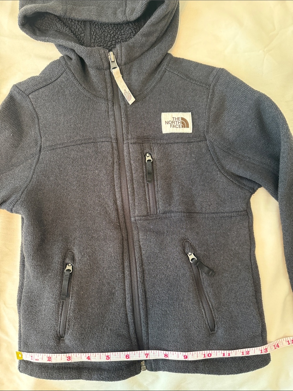 The North Face Black Fleece Zip Hoodie Boy Gordon Lyons Sweaters XXS 5 - Picture 6 of 10